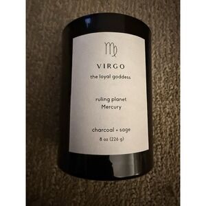 ✨‎ NEW Zodiac Sign Scented Candle – Virgo  ✨ Charcoal & Sage